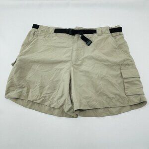Sherpa Adventure Hiking Outdoor Cargo Shorts Women Size 8 Khaki Belt Camping